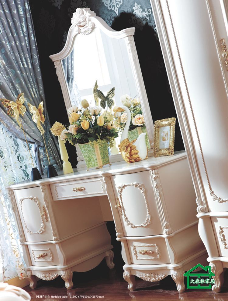 大森林家具G1 欧式家具 欧式梳妆台 化妆台 法