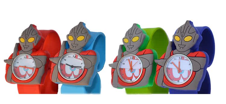 【超人奥特曼拍拍手表,石英指针儿童电子款式