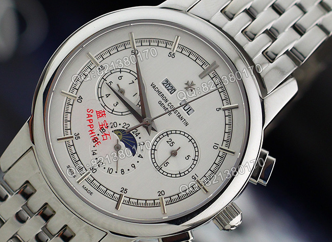 VC 六针多功能镂空机械表图片,VC 六针多功能