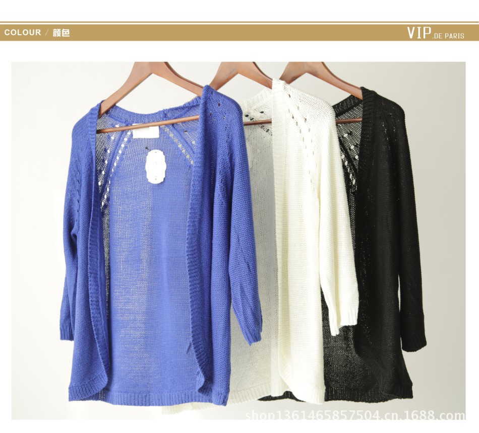 【特价韩版13秋季新款复古欧美高街<em>薄毛线开</em>