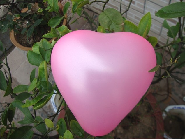 充气玩具-供应心形气球 好质量8号12寸加厚 重