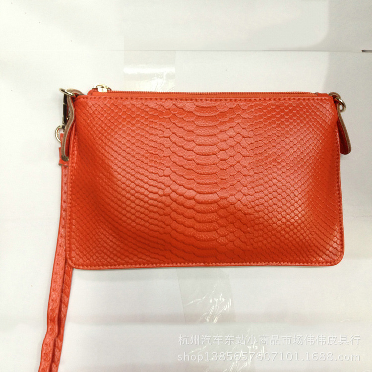 厂家直销牛皮时尚欧美风女士钱包 真皮拉链手