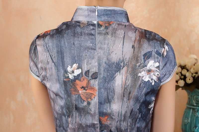 The Jing contributed new summer, in long, China, improved hand-painted short-sleeved qipao Tang - 1 gray 2 XL (120 - 130 ) jack pictures, price, brand platters! Elections are good character, the national distribution, so why buy now enjoy more preferential! Health