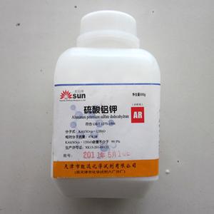 分析纯 硫酸铝钾(十二水化合物) AR 500g 图片
