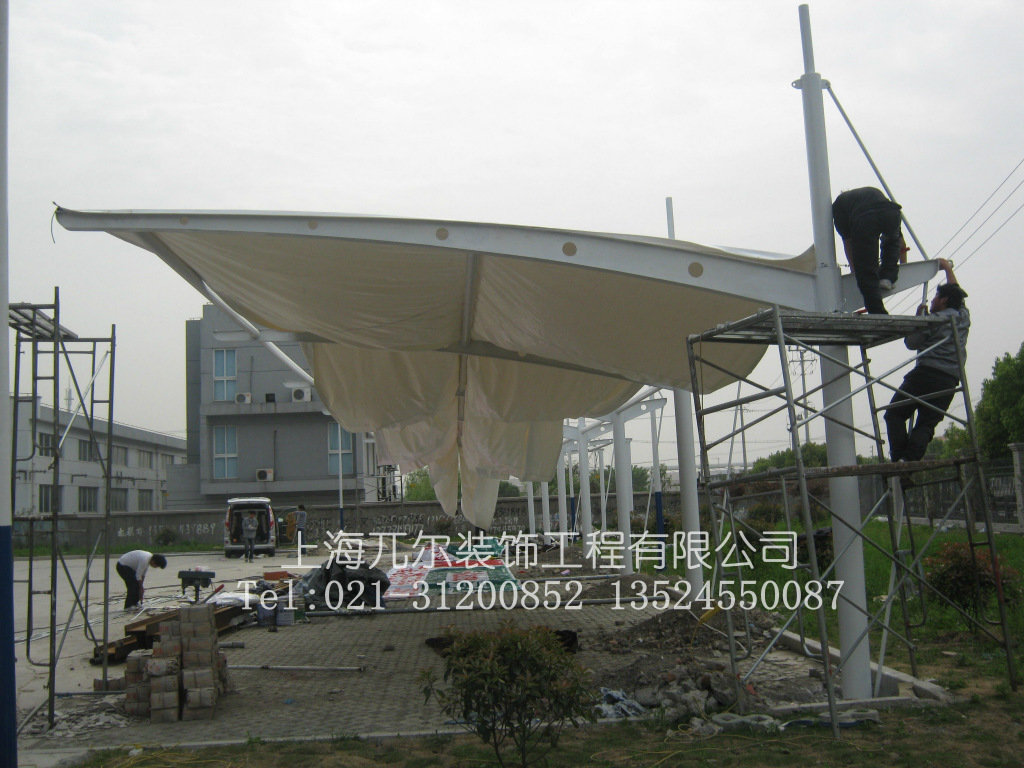 车棚 车篷定做 膜结构车棚