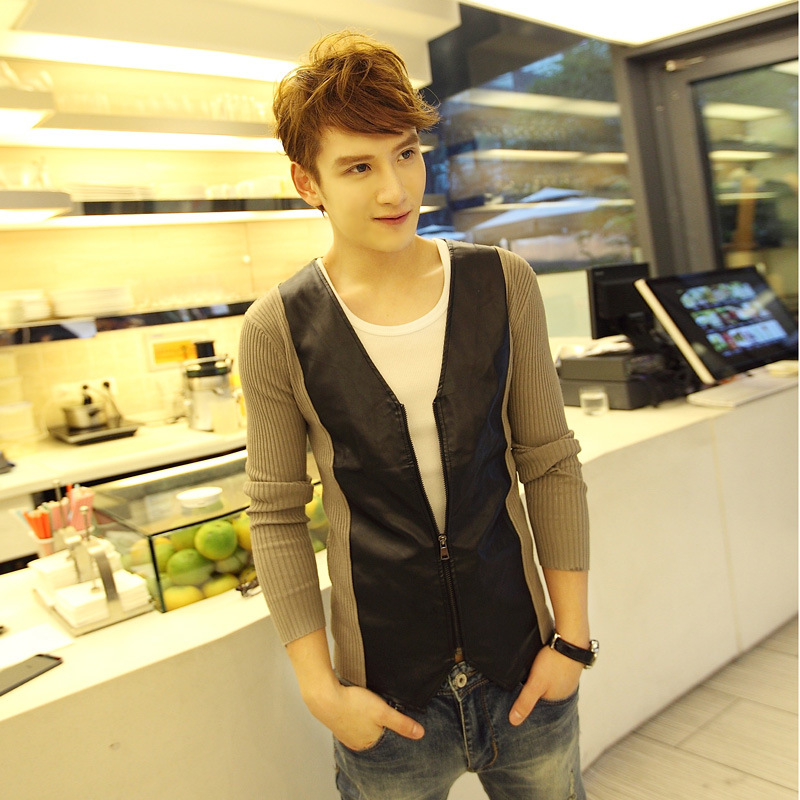 <em>批发</em>一件<em>代发</em>时尚休闲<em>男装</em> 秋装男士针织衫 薄