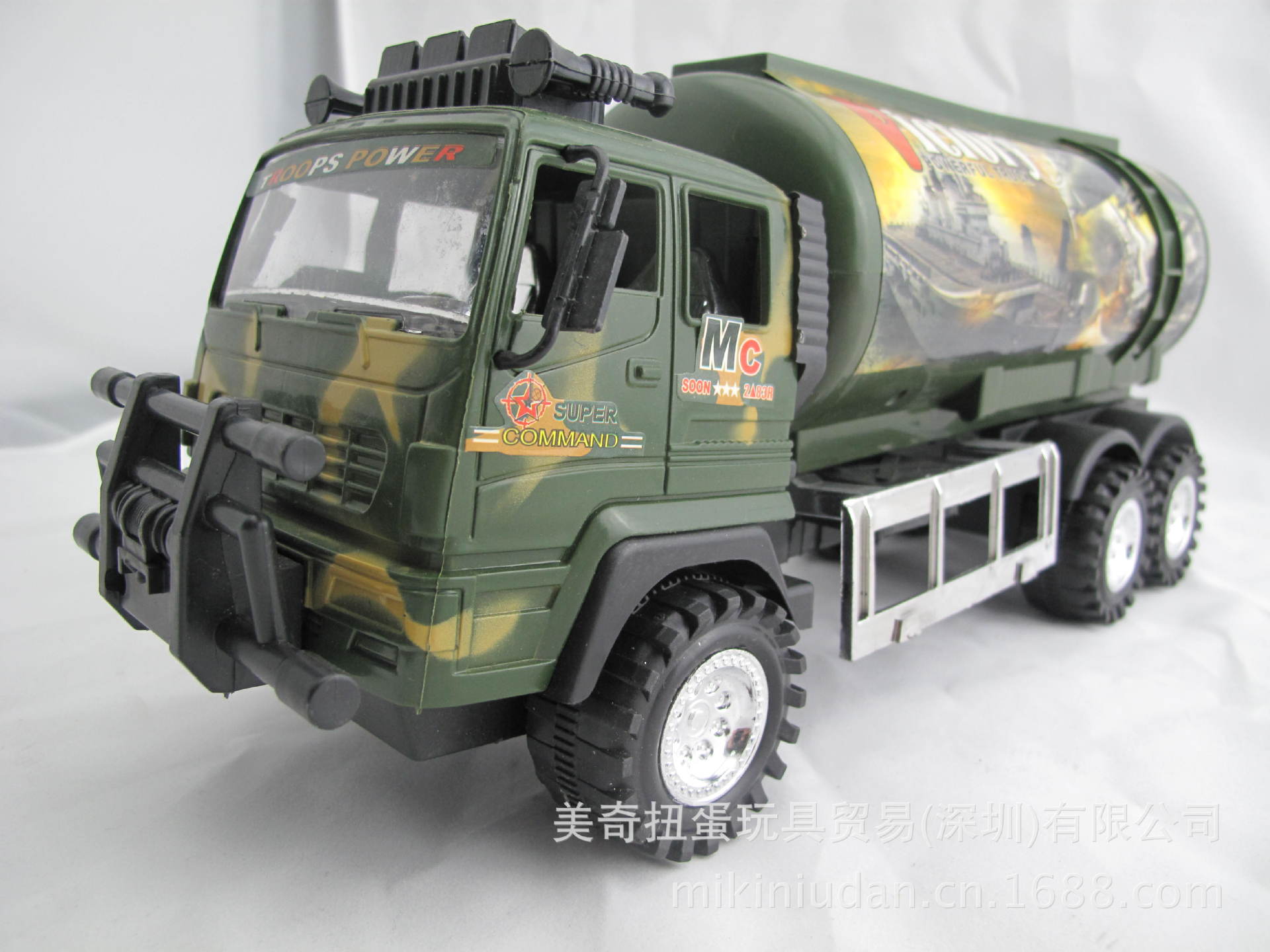 「图」玩具车模型惯性车前轮驱动越野军用战车