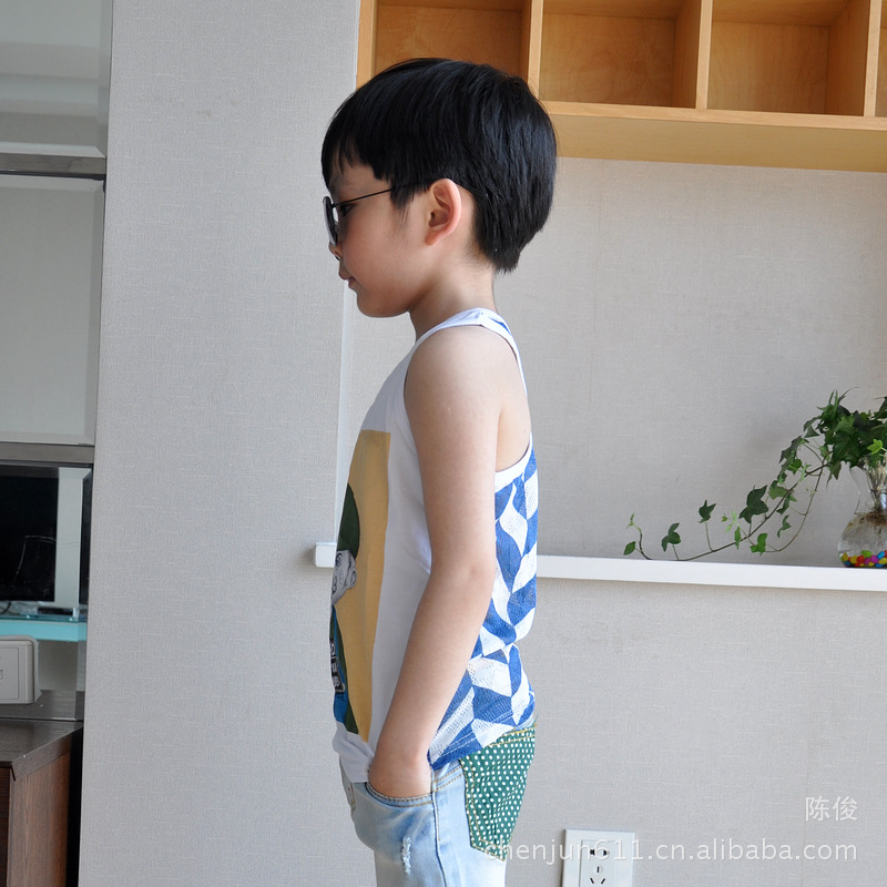 藍條背心-1