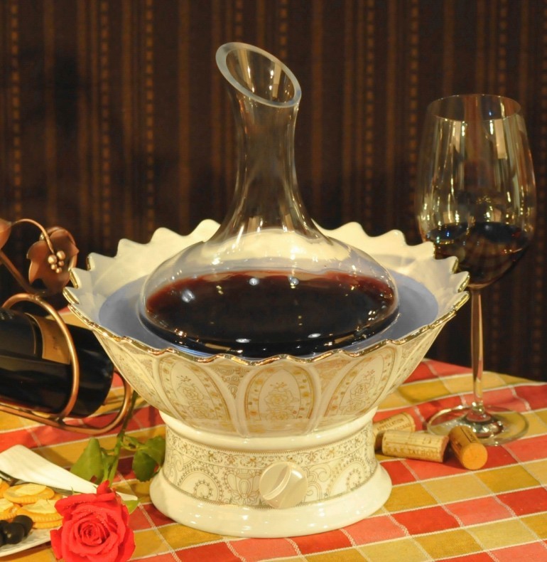 【JX-C0301花形陶瓷醒酒器 醒酒器 快速醒酒器