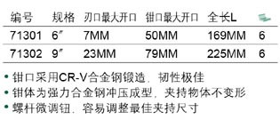 71301规格