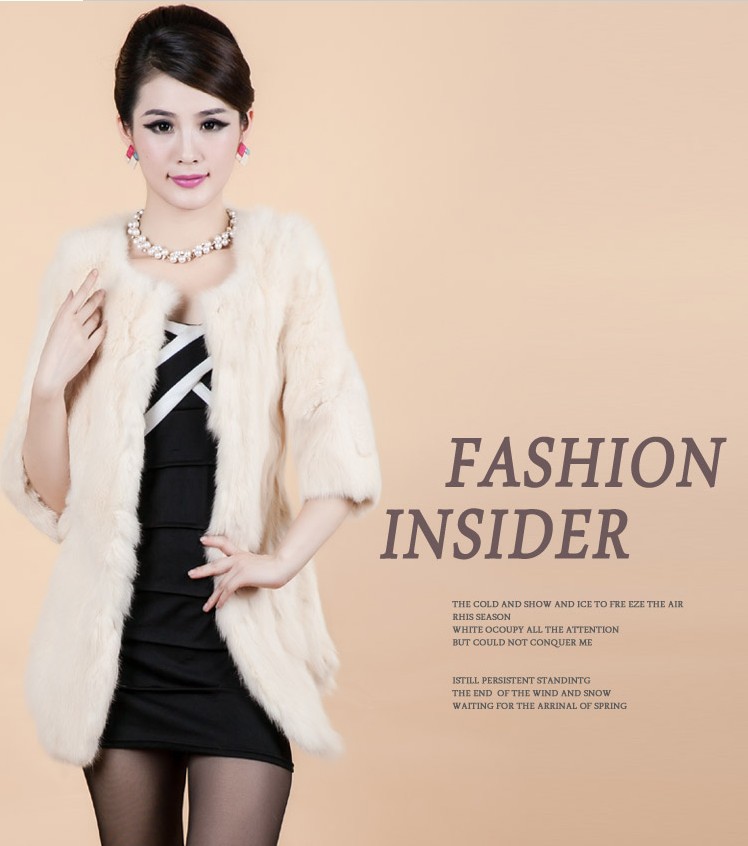 香港雅鸽冬季<em>兔毛</em>韩版新款不规则<em>开衫</em>低<em>圆领</em>直