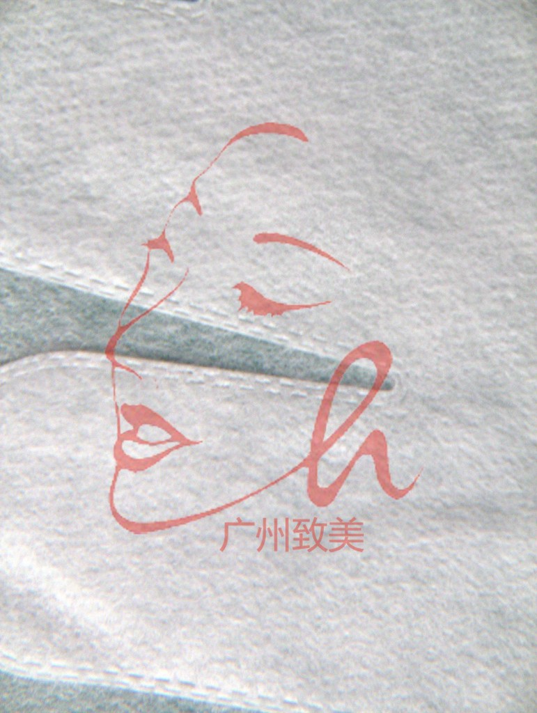 无纺布五指手膜套压边细节