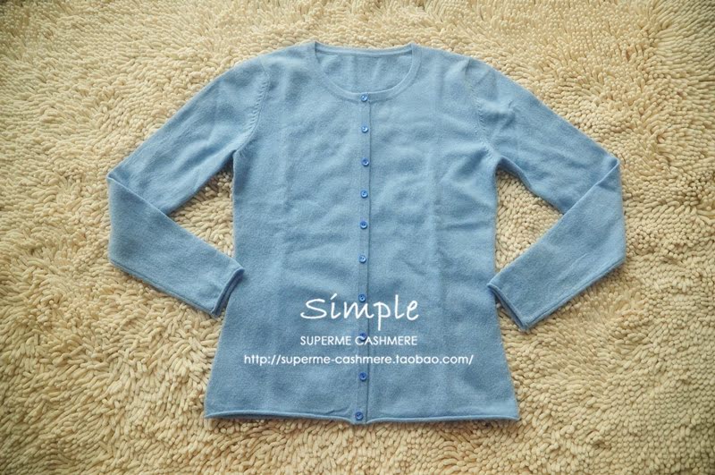 【新现货! 100%cashmere 纯<em>山羊绒</em>圆领羊绒开
