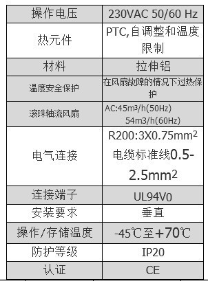 JRQ250-JRQ350技术参数