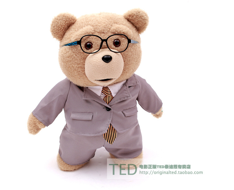 批发正版ted 美国电影ted熊 贱熊麻吉熊 会说话嘴动外销厂直供