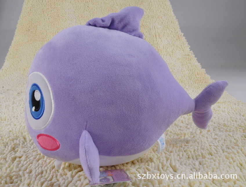 【玩具厂家大量低价供应 造型逼真紫色热带鱼
