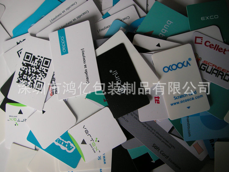 0.06PVC气泡刮卡30X50MM