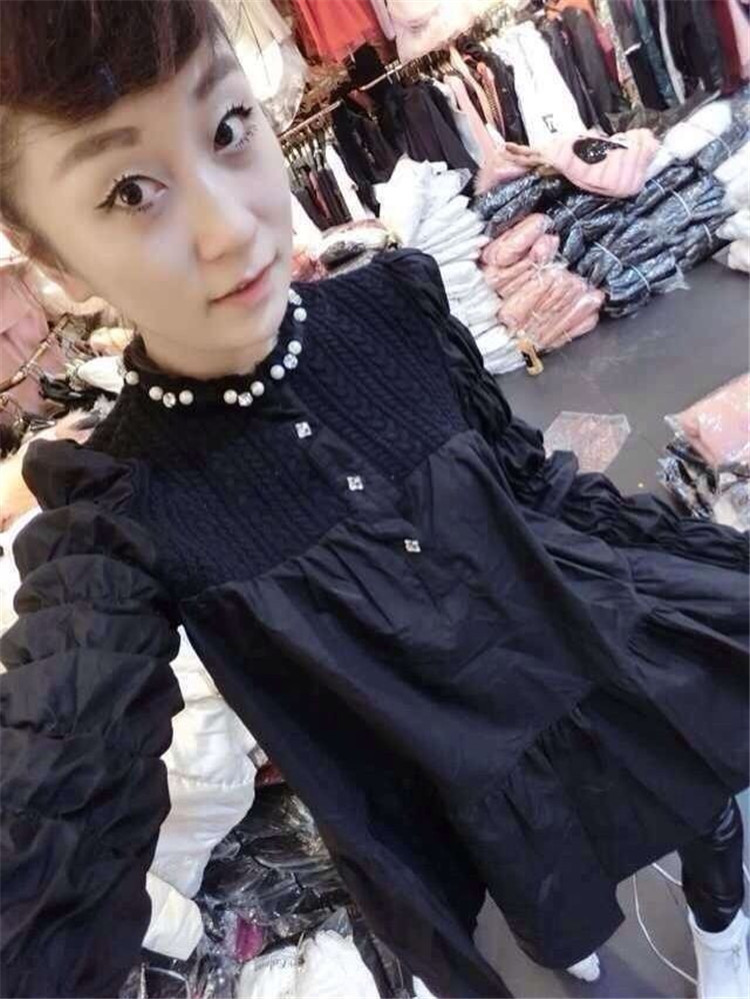 2013秋冬最新<em>欧洲站时尚女装批发</em> 气质针织拼