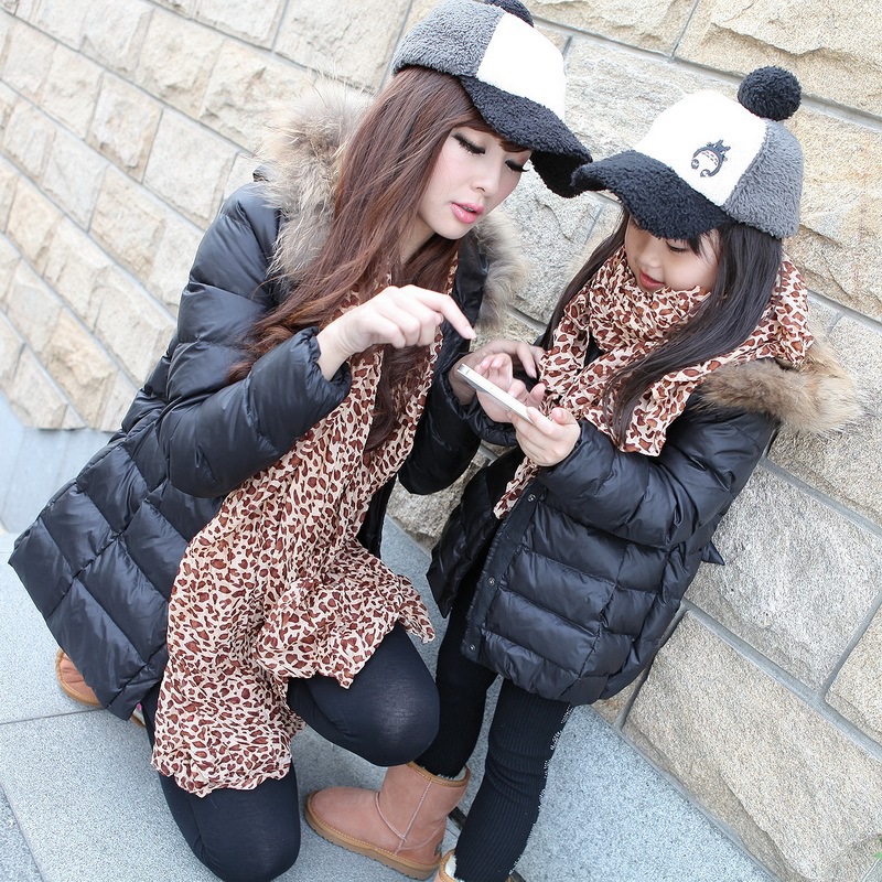 可琳菲儿亲子装<em>冬装</em> 2013<em>新款冬装</em>母<em>女装</em> 超大