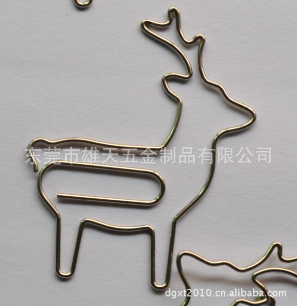 铁线回形针 梅花鹿创意造型回纹针回形针