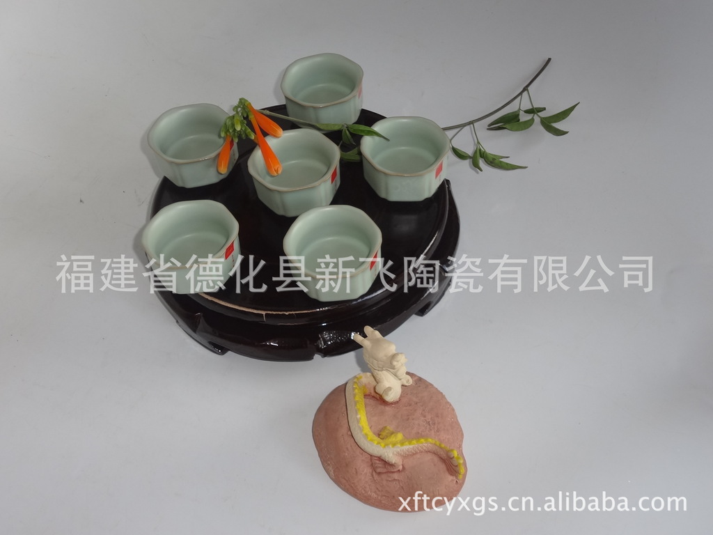 古焱龙窑正品汝瓷茶具德化陶瓷豪华礼盒套装批发厂家直销