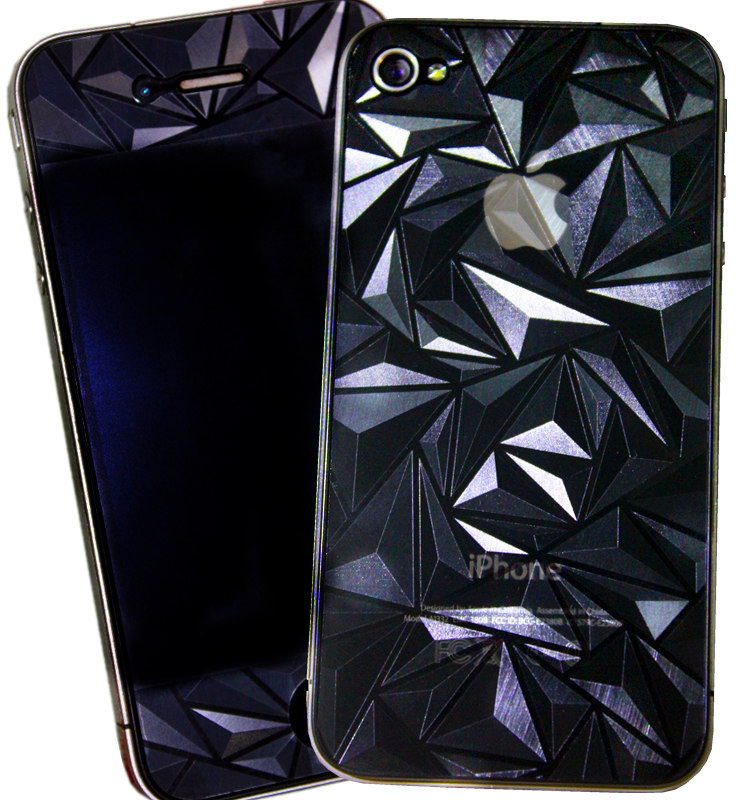 iphone4S貼膜 蘋果5S3D卡通立體手機膜 鉆石雙面保護膜批發工廠,批發,進口,代購