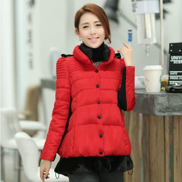 2013<em>冬季</em>新款<em>韩版</em>斗篷羽绒<em>棉衣女棉服</em>A字型宽