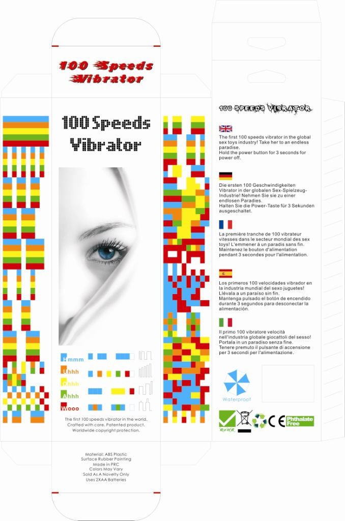 100 speeds vibrator gift box