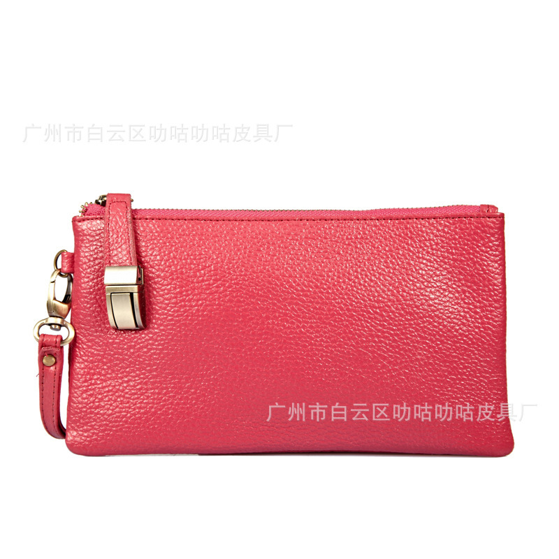 2013韓版時尚真皮女手拿包 牛皮休閒女包 廠價直銷N10024工廠,批發,進口,代購