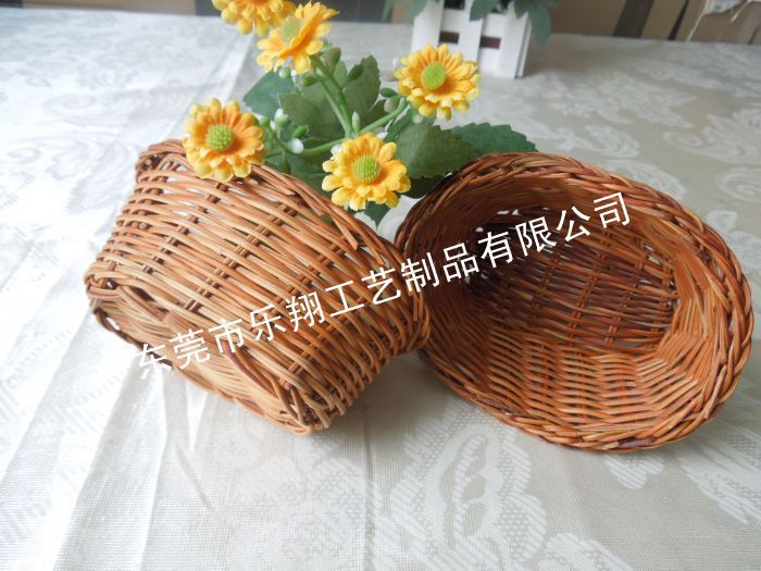 [工厂直销]手工编织篮子,订做小筐子,芒藤编厂家