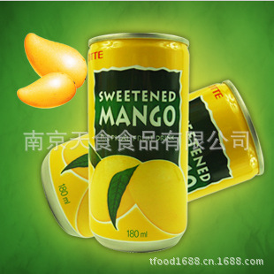 【韩国进口饮料 Lotte 乐天芒果汁 180ml 1箱15