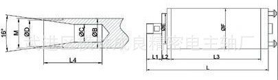 模具木工風冷圓形主軸