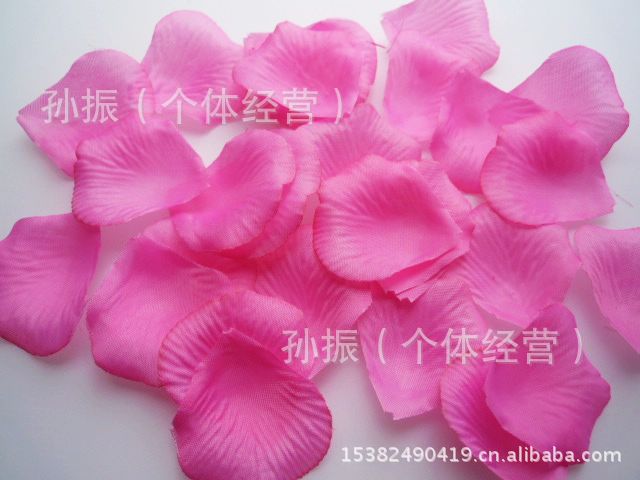 【专业供应婚房装饰布置仿真玫瑰花瓣 撒花\/节