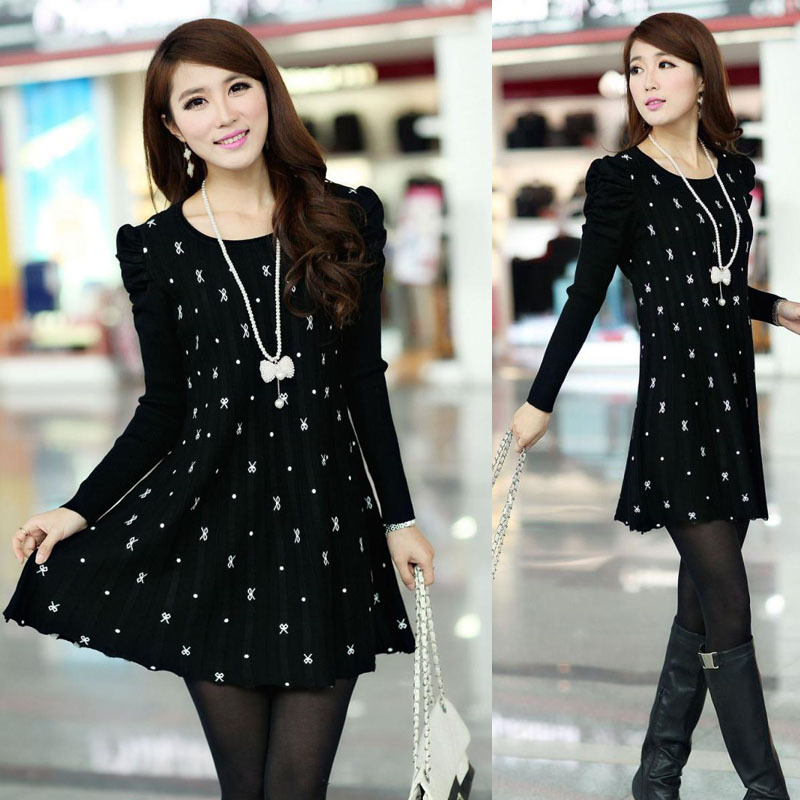 2013秋冬装韩版<em>大码</em>宽松女士<em>毛衣连衣裙</em>子羊