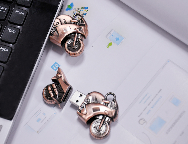 U盘-厂家生产卡通迷你仿真摩托车U盘 可按要求