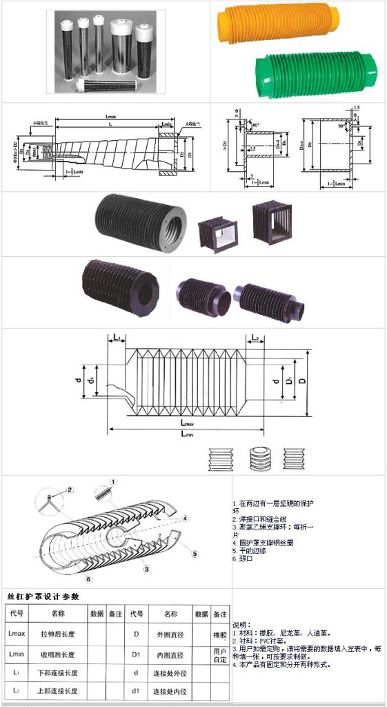 丝杠防护罩