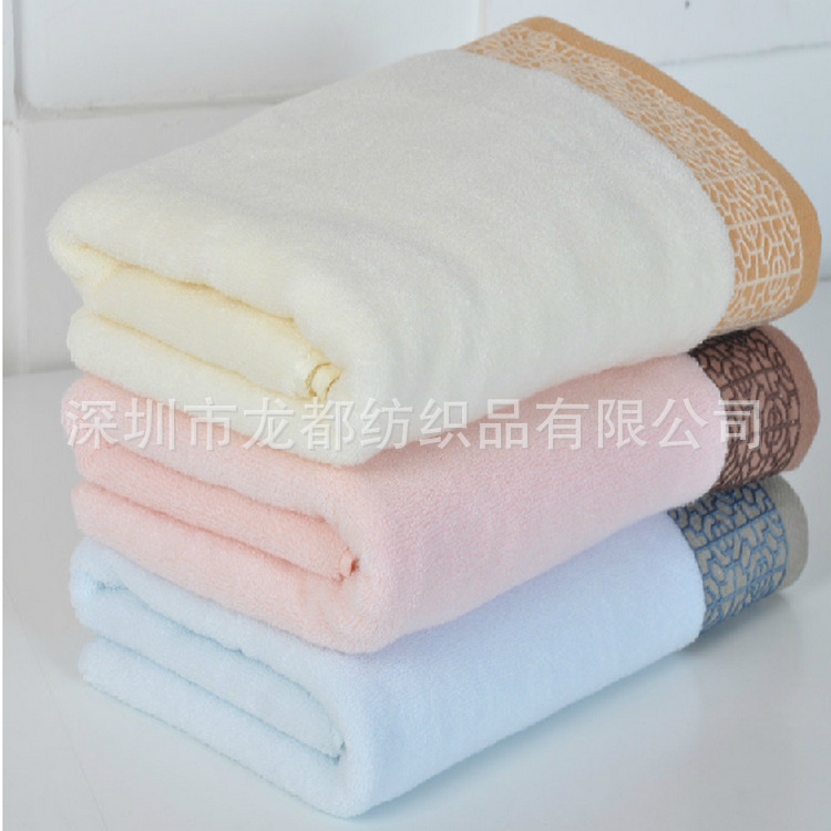 复古风包边浴巾 首图3