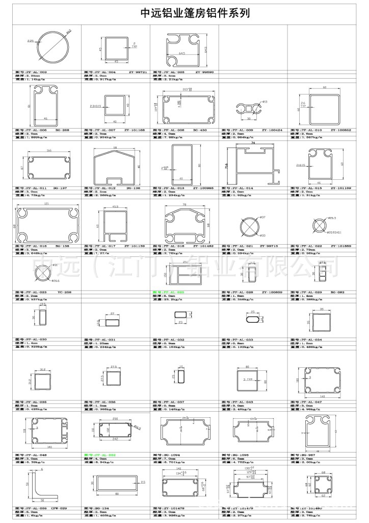 中远篷房铝件总系列_页面_1
