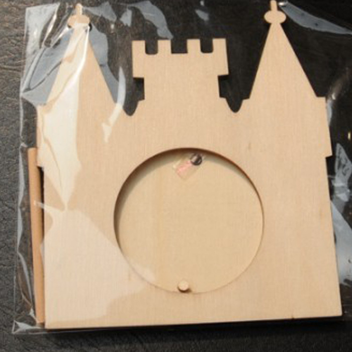 【激光相框 小城堡 木制相框 DIY相框】