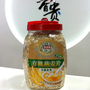 锦谷园有机燕麦片(桶装 健康食品 五谷杂粮 1kg