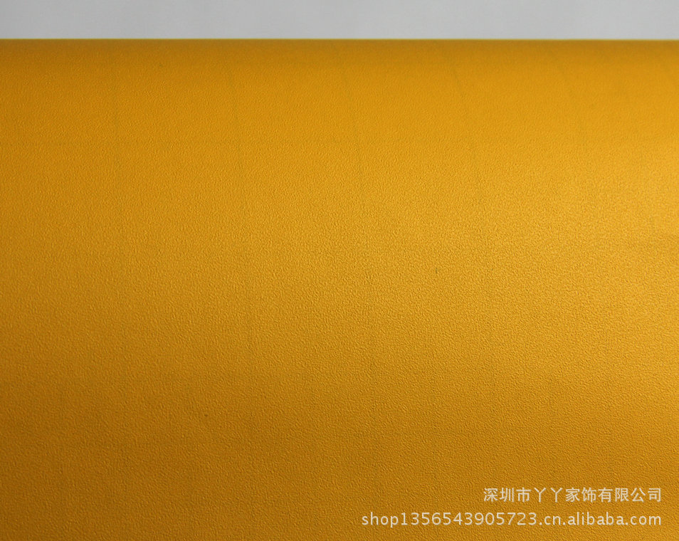 精品推荐 橙色工业墙纸 pvc自粘壁纸纯色墙纸