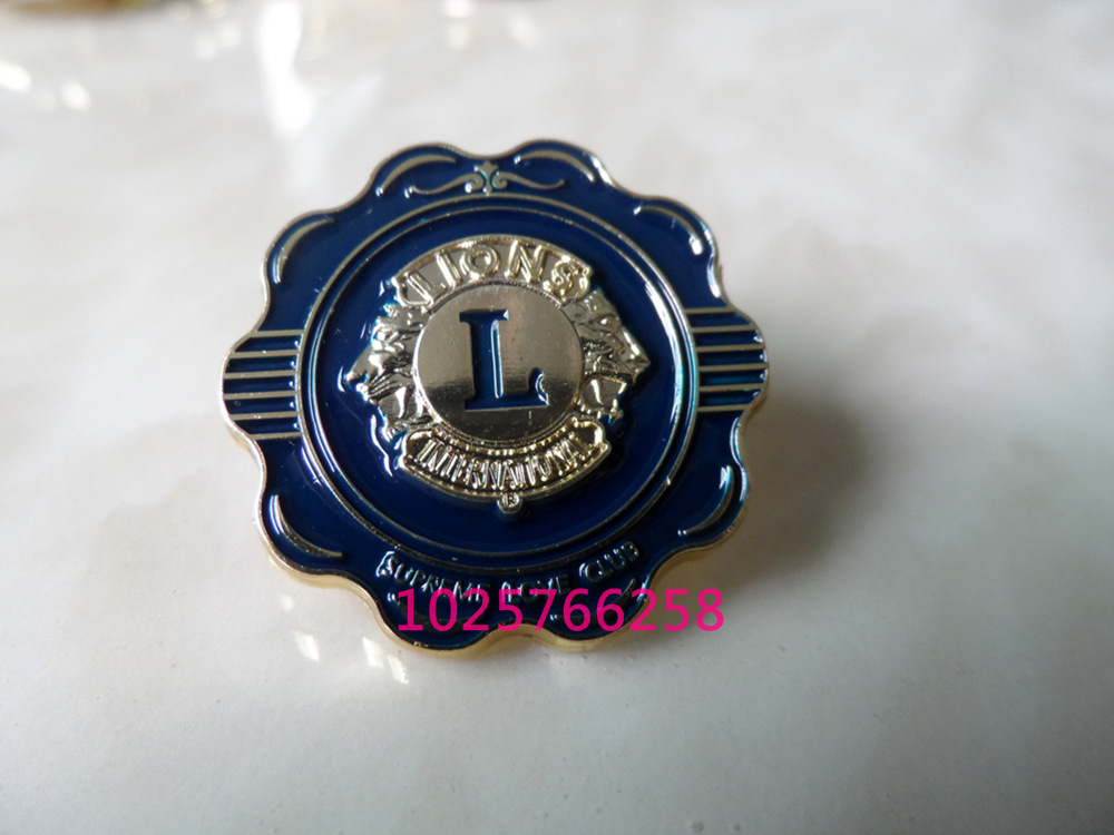 批发采购金属工艺品-厂家直销徽章 国际狮子会