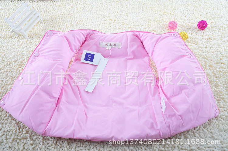 【秋冬童装 印花<em>卡通</em>小熊<em>羽绒马甲</em> 儿童羽绒背