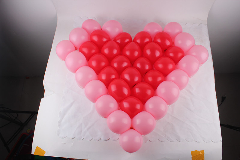 批发外贸原单party装饰用品心型气球网格ebay热销
