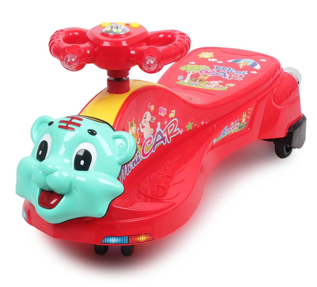 群兴音乐骑行车扭扭车可爱的动物造型滑行车玩