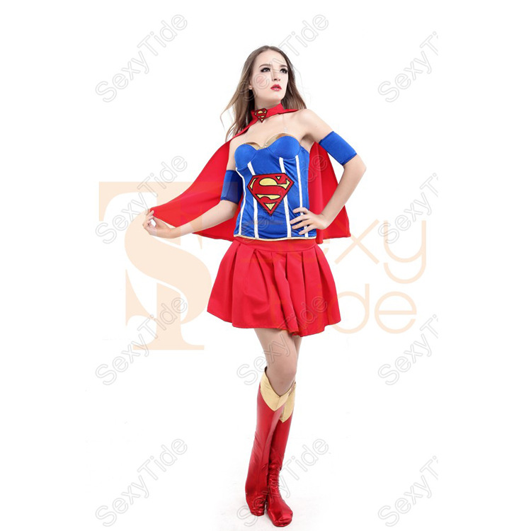 【厂家直销超人女动漫性感万圣节视频服装】价性感内裤全服装透明图片