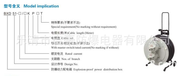 防爆电缆盘型号含义
