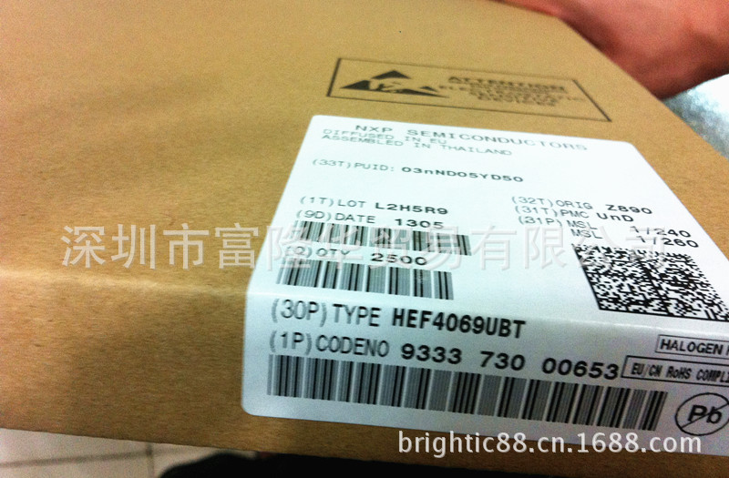 长期大量供应NXP正品原装 HEF4069 4069