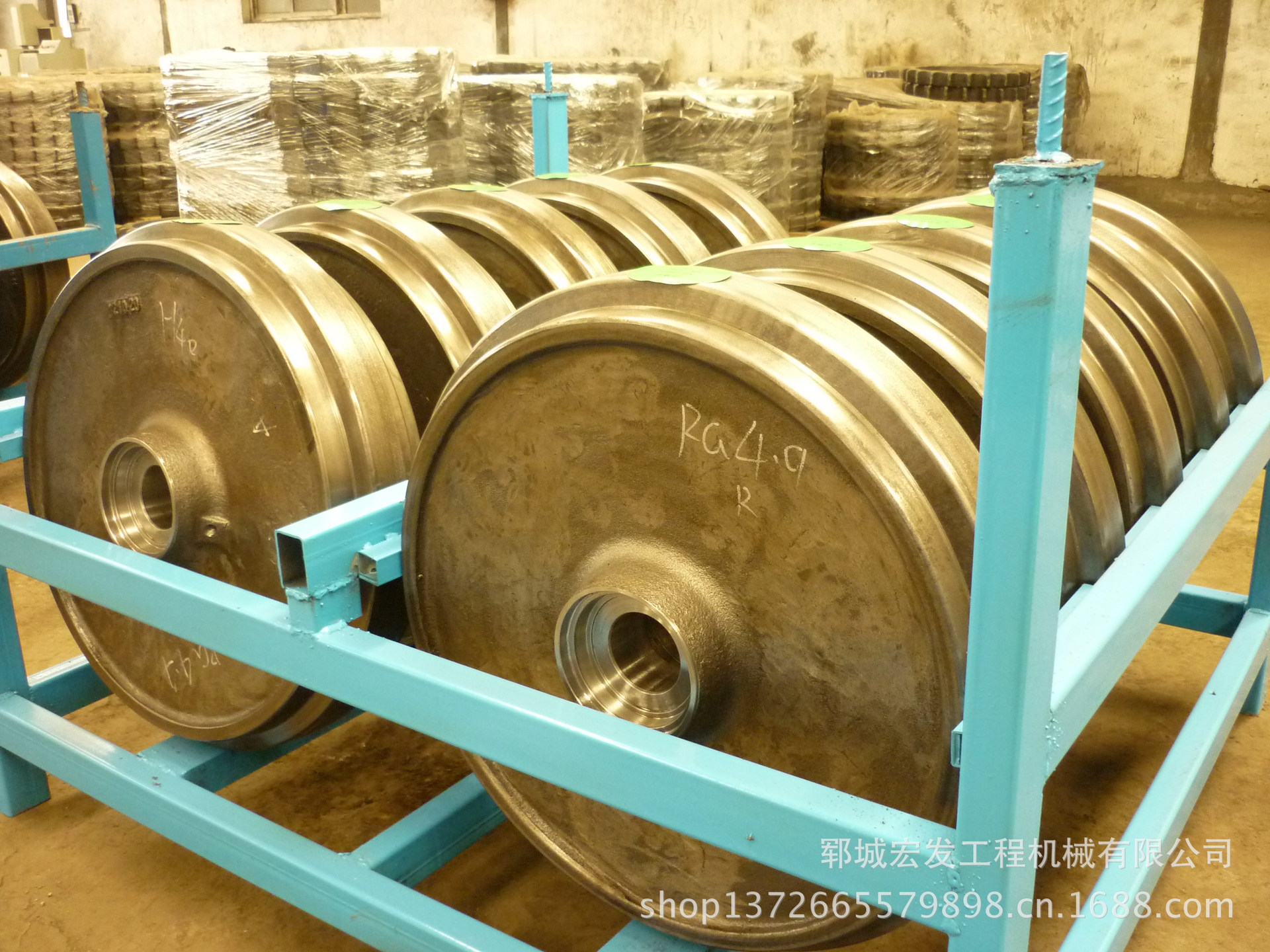 【工程机械配件 挖掘机配件引导轮 铸造件 锻造