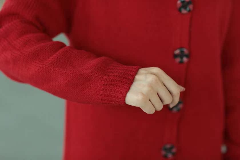 2013秋冬韩版女装宽松<em>中长款加绒加厚毛衣</em>外